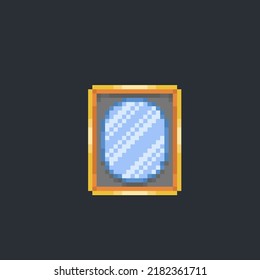 mirror in pixel art style