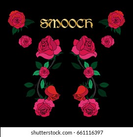 mirror rose
Illustration with rose
Bouquet for printed on the product.
floral graphic for t-shirt
monochrome vector Bouquet.
T-shirt screen design