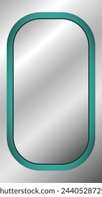 A Mirror with Rounded Frame