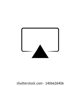 Mirror screen icon vector phone