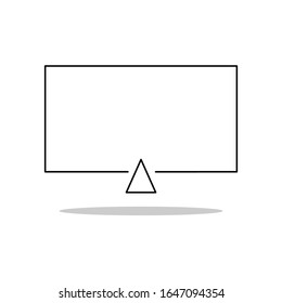 Mirror screen icon vector phone