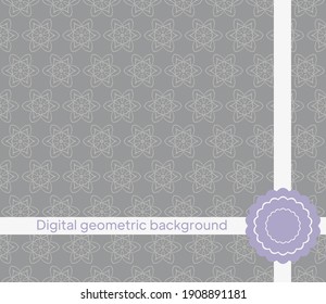 mirror seamless pattern with abstract floral and leave style. Repeating sample figure and line. For modern interiors design, wallpaper, textile industry. Vector illustration