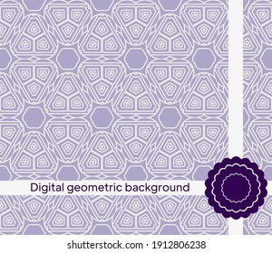 un patrón sin fisuras con estilo floral abstracto y de salida. Figura y línea de ejemplo repetidas. Para el diseño de interiores modernos, papel pintado, industria textil. Ilustración del vector
