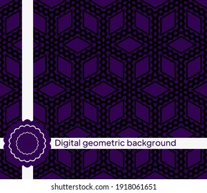 mirror seamless pattern with abstract floral and leave style. Repeating sample figure and line. For modern interiors design, wallpaper, textile industry. Vector illustration
