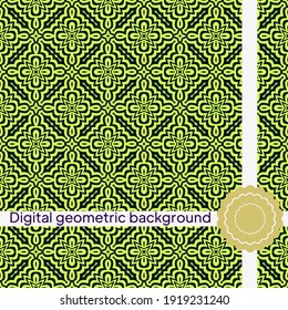 un patrón sin fisuras con estilo floral abstracto y de salida. Figura y línea de ejemplo repetidas. Para el diseño de interiores modernos, papel pintado, industria textil. Ilustración del vector
