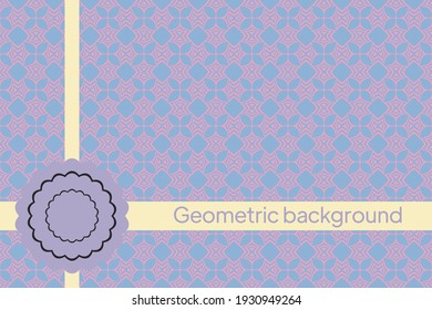 mirror seamless pattern with abstract floral and leave style. Repeating sample figure and line. For modern interiors design, wallpaper, textile industry. Vector illustration