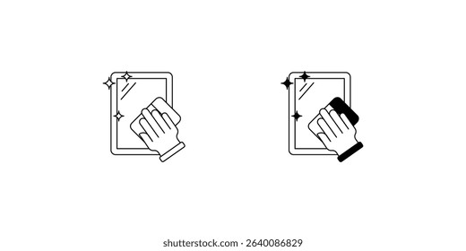 mirror set icon with white background vector stock illustration