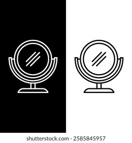 mirror sign symbol vector icon
