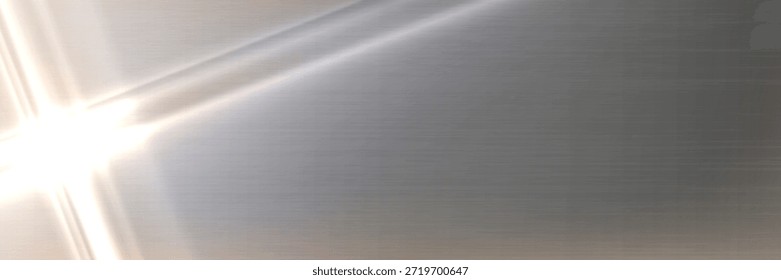 Fundo de prata espelho com efeito de metal brilhante e gradiente cromado. Superfície de vidro elegante com reflexão realista de luz e textura de aço lisa. Premium folha brilhante bg com brilho metálico sutil