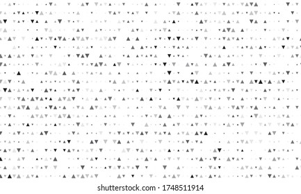 Spiegelsilberne Dreieckskacheln. Abstraktes Mosaikmuster. Dreieck minimaler Spiegel Hintergrund für moderne Deckung, Ad-baner, Web. Vektorsilberner Mosaikhintergrund