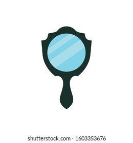 mirror simple clip art vector illustration