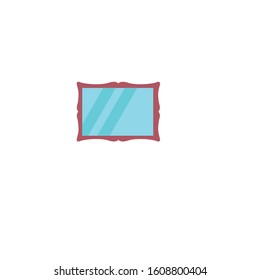 mirror simple clip art vector illustration