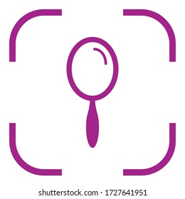 Mirror simple icon. Flat desing