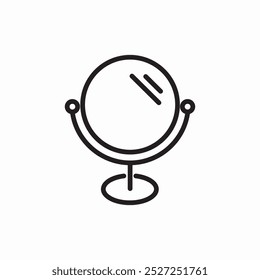 mirror stand icon sign vector