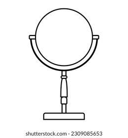 Mirror Standing Icon For Logo and More