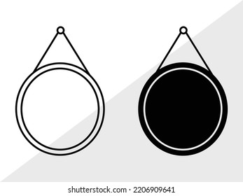 Mirror SVG Printable Vector Illustration
