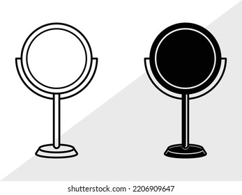 Mirror SVG Printable Vector Illustration