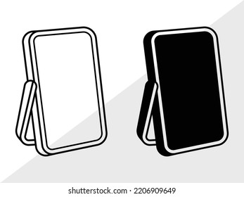 Mirror SVG Printable Vector Illustration