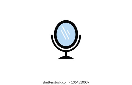 Mirror symbol reflection icon look sign