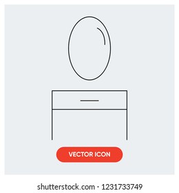 mirror table vector icon