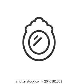 Mirror thin line icon. Symbol in trendy outline style. Premium design for web and apps. Perfect for UI. 