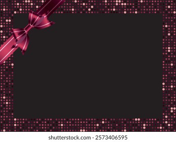 Mirror tile and ribbon frame