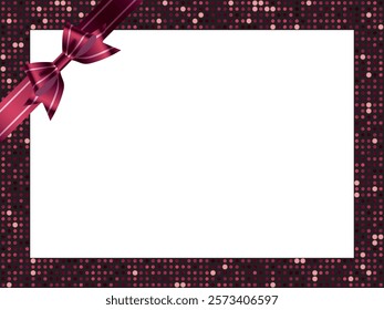 Mirror tile and ribbon frame