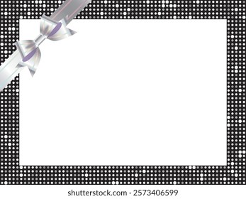 Mirror tile and ribbon frame