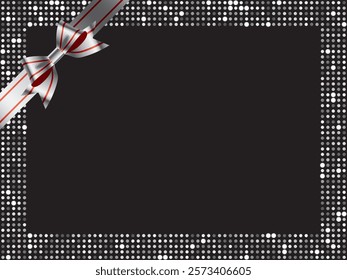 Mirror tile and ribbon frame