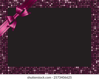 Mirror tile and ribbon frame