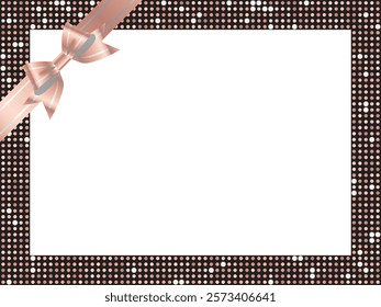Mirror tile and ribbon frame