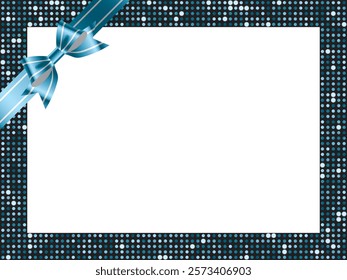 Mirror tile and ribbon frame