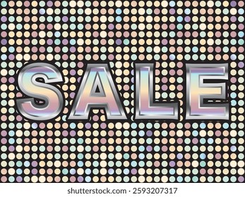 Mirror tiles and letter background
