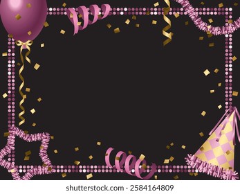 Mirror tiles and party decoration frame