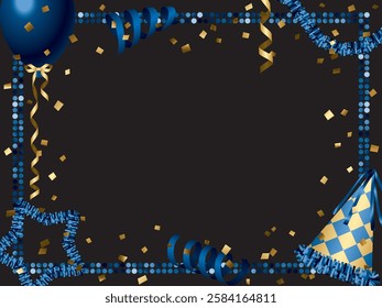 Mirror tiles and party decoration frame