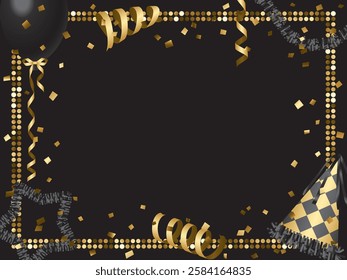 Mirror tiles and party decoration frame