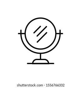 Mirror tool outline vector icon