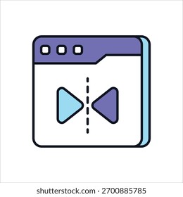 Stockgrafik des Spiegelungs-Tools - Vektorsymbol