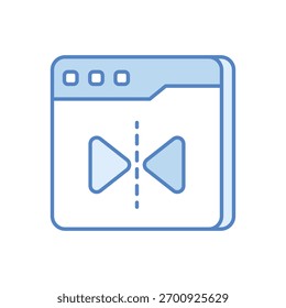 Icono de Vector de herramienta de espejo ilustración de stock