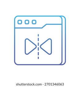 Stockgrafik des Spiegelungs-Tools - Vektorsymbol
