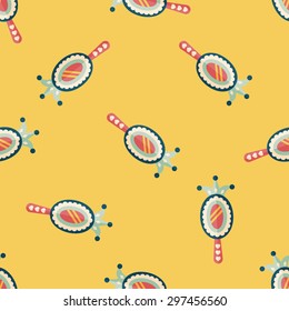 Mirror toy flat icon,eps10 seamless pattern background