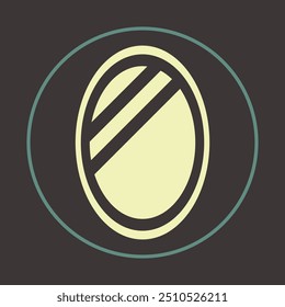 Spiegel trendy Symbol anständige abstrakte Vektorgrafik bunte Kunstwerk schönes Design.eps