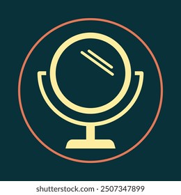 Mirror trendy icon supernal abstract vector illustration colorful artwork beautiful design.eps