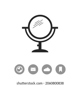 Mirror vector black simple icon