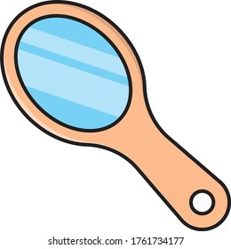 icono de color plano de vector espejo 