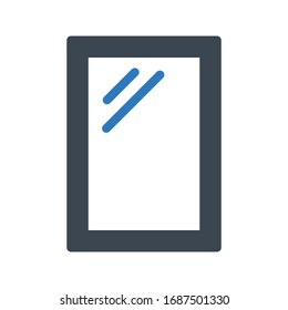mirror vector glyph color icon 