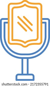 Mirror vector icon. Can be used for printing, mobile and web applications.