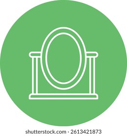 Mirror vector icon. Can be used for printing, mobile and web applications.