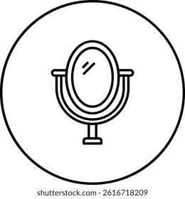 Mirror vector icon. Can be used for printing, mobile and web applications.