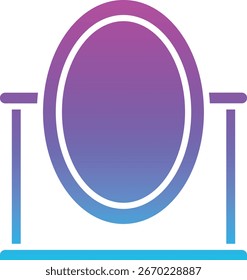 Ícone de vetor espelho. Pode ser usado para impressão, aplicativos móveis e da Web.